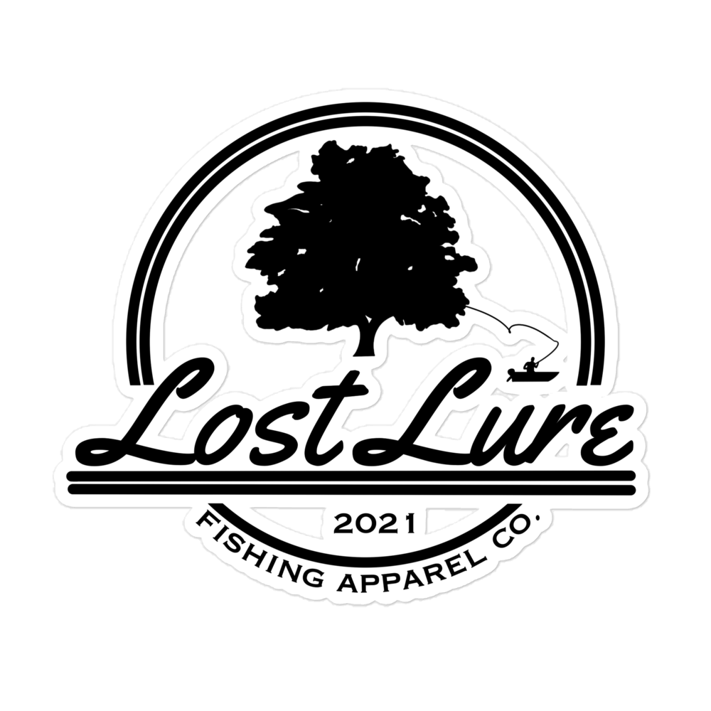 Lost Lure Logo Fishing Sticker