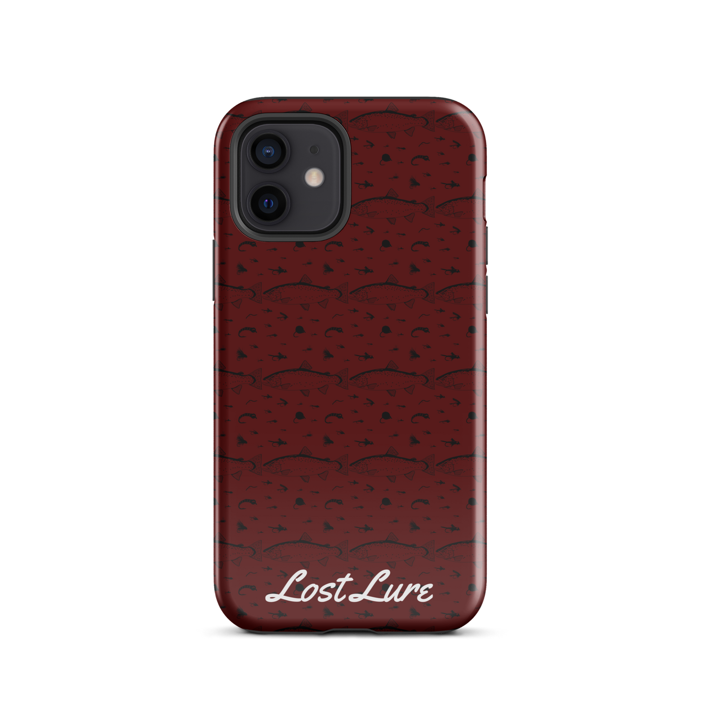 Trout and Fly Pattern for iPhone® (Red)