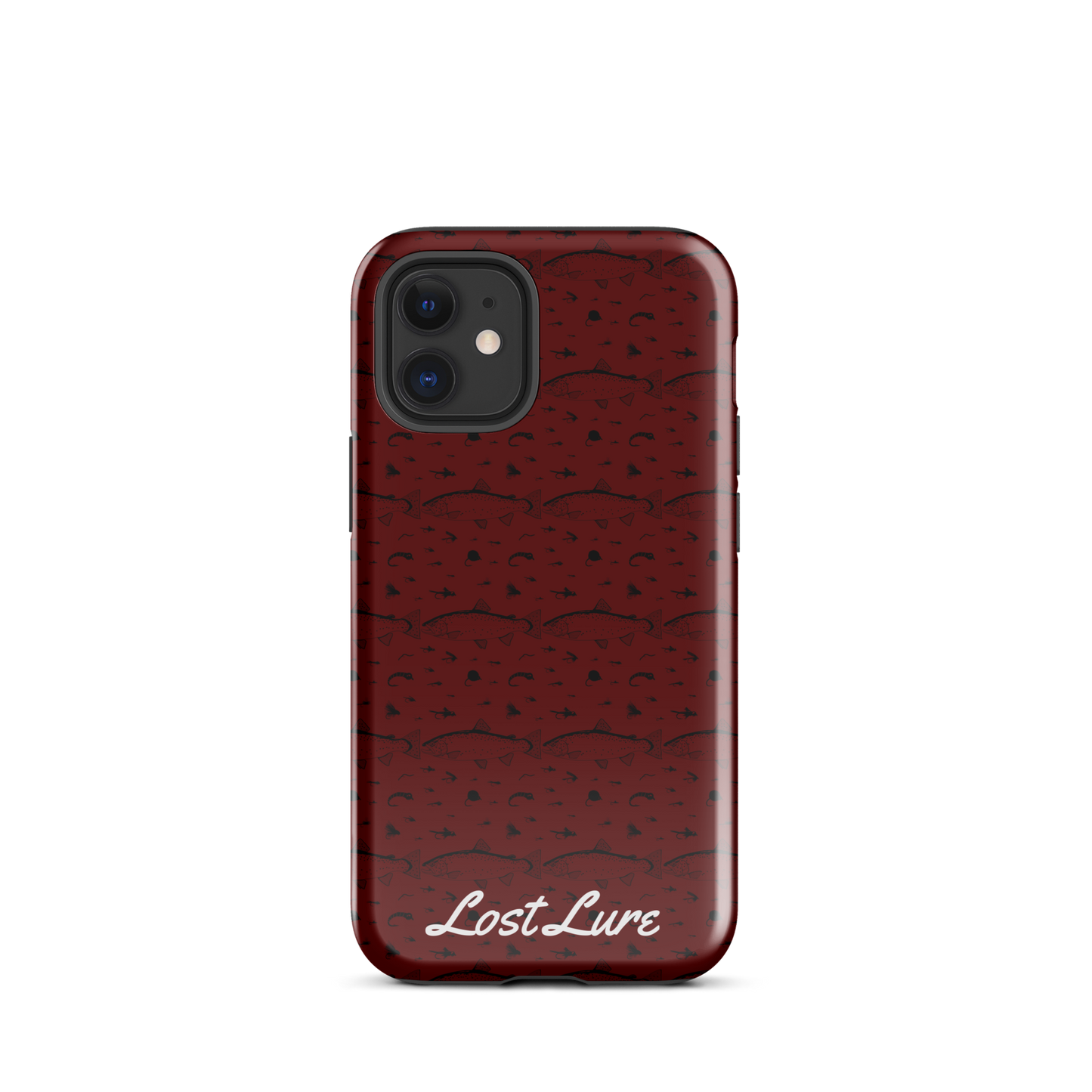 Trout and Fly Pattern for iPhone® (Red)