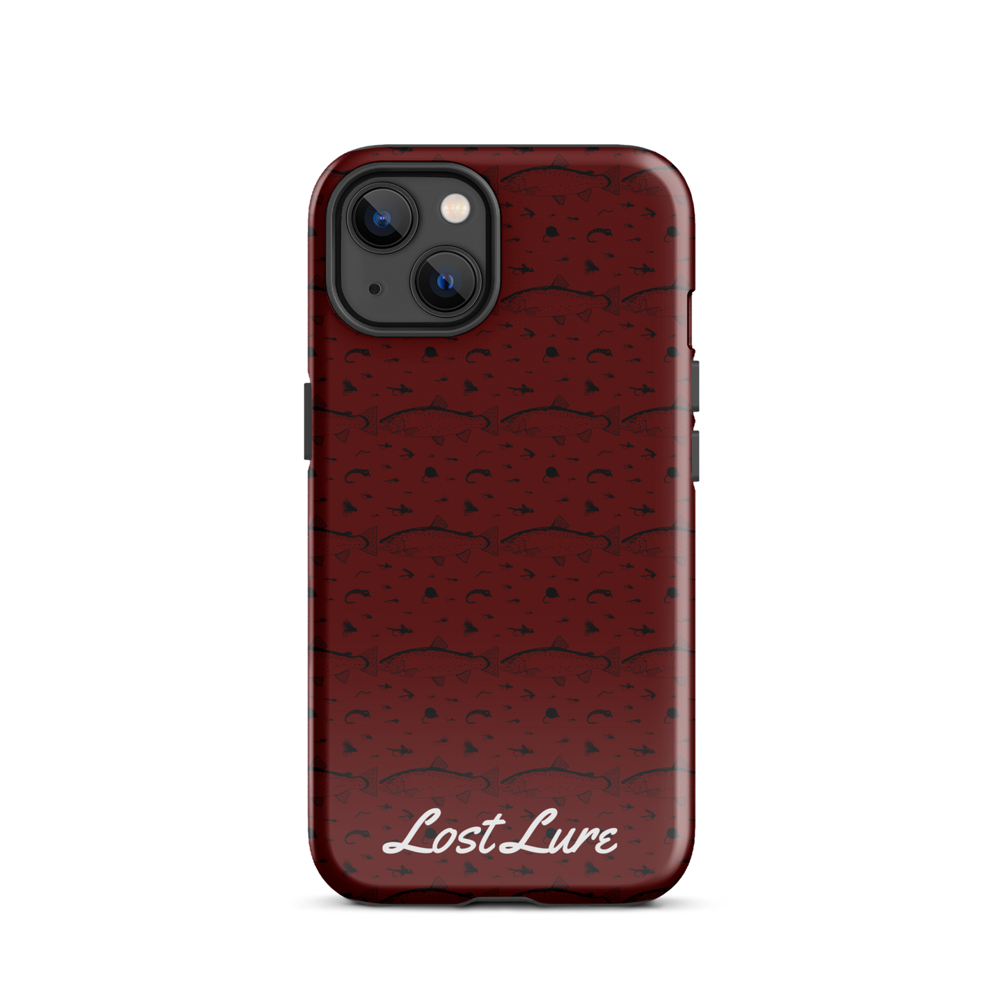 Trout and Fly Pattern for iPhone® (Red)