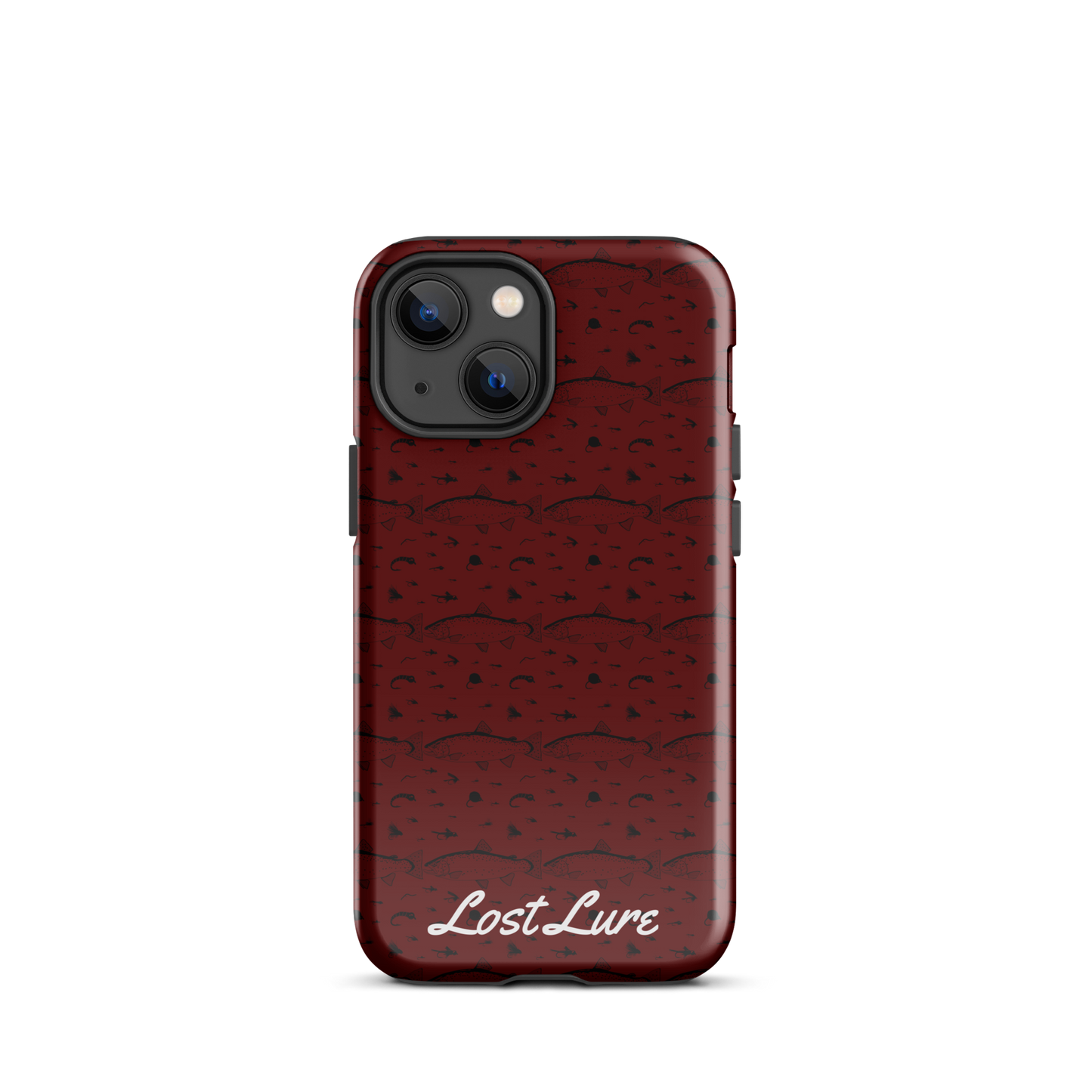 Trout and Fly Pattern for iPhone® (Red)