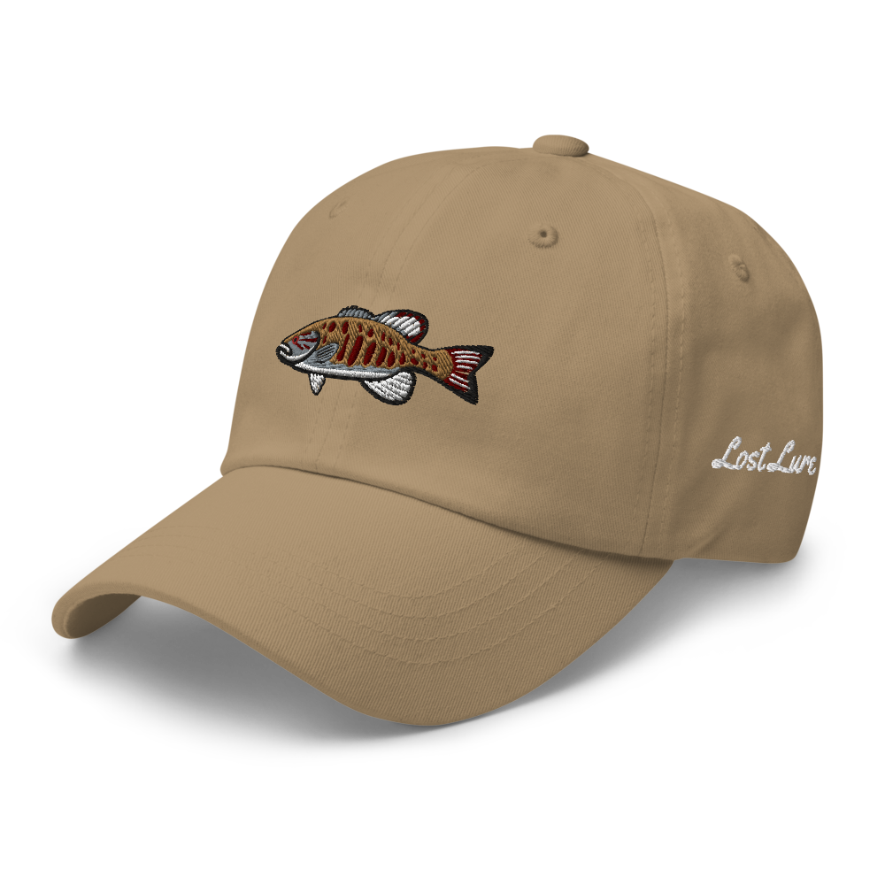 baseball hat fishing lures Smallmouth Bass Fishing Hat Khaki