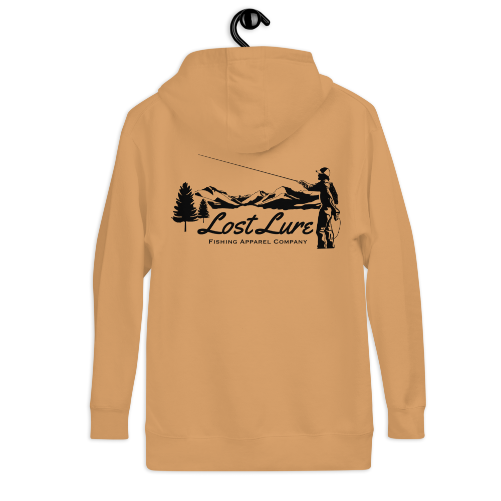 Fly Fishing Hoodie (Black Design) – Lost Lure