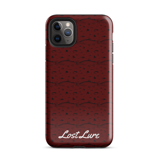 Trout and Fly Pattern for iPhone® (Red)