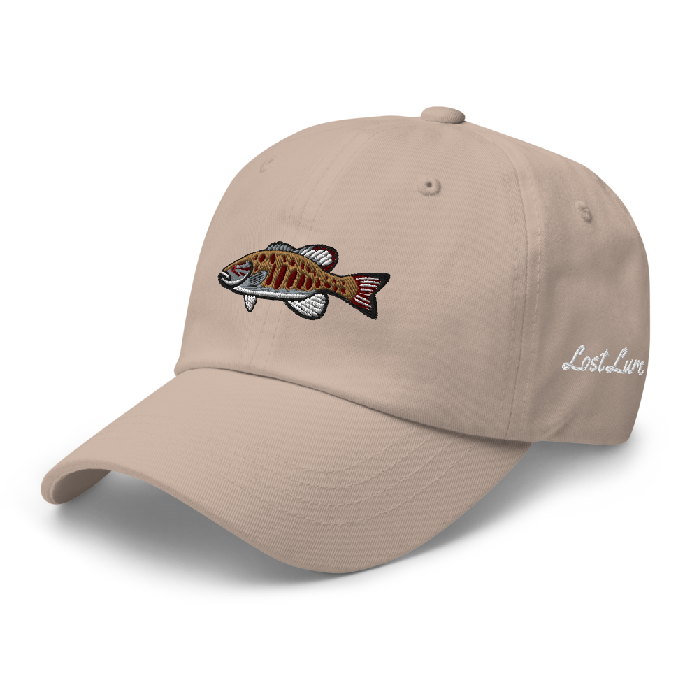 Smallmouth Bass Fishing Hat Khaki