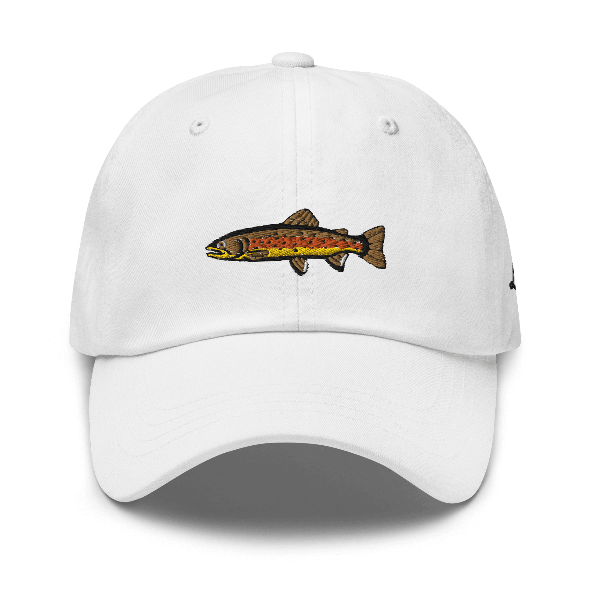 Vintage Trout Lodge Embroidered Fishing Snapback Hat Cap Made In The USA 