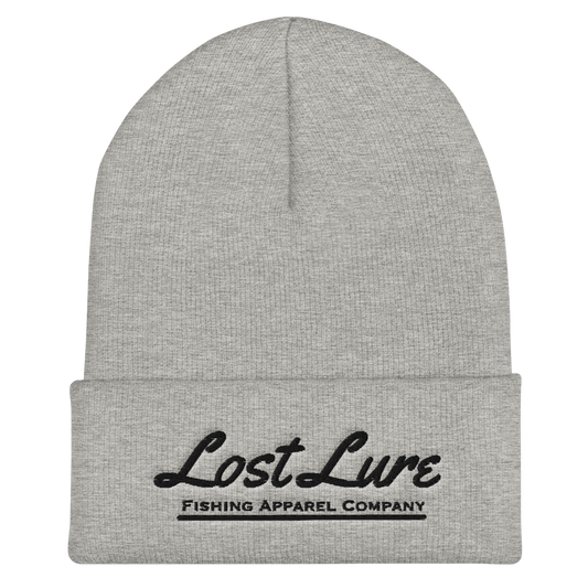 Grey lost lure fishing beanie